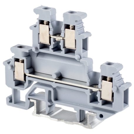 Tracon 500V 24A 0.2-4 mm2 TSKA2,5/2S Emeletes ipari sorozatkapocs,csavaros, sínre, szürke 5997374206723
