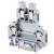 Tracon 0,2-4mm2, 500VAC, 32A TSKA4/2 Emeletes ipari sorozatkapocs, csavaros, sínre, szürke 5997374118491
