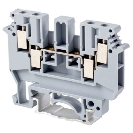 Tracon 0,2-4mm2, 690VAC, 32A TSKA4/4 Négykapcsos ipari sorozatkapocs, csavaros, sínre, szürke 5997374118538