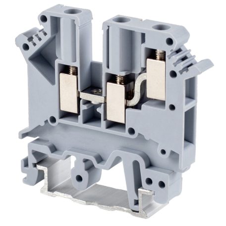Tracon 0,2-4mm2, 500VAC, 32A TSKA4/3 Háromkapcsos ipari sorozatkapocs, csavaros, sínre, szürke 5997374118545