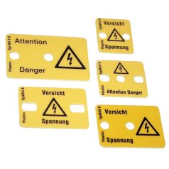   Tracon 31x23mm FT8-5 Figyelmeztető tábla sorozatkapocshoz, 8 raszteres, 5 modul 5997374129176