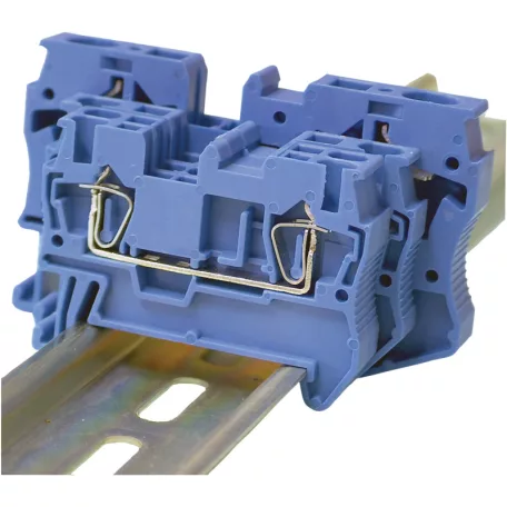 Tracon 0,5-6mm2, 800V, 52A TSKB6K Nullavezető ipari sorozatkapocs, rugós, sínre, kék 5997374144407