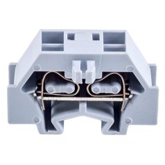   Tracon 400V 18A 0.08-1.5 mm2 2P TSKD1,5 Mini rugós ipari sorozatkapocs, csavarral rögzíthető, szürke 5997374207829