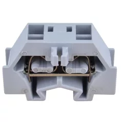   Tracon 400V 18A 0.08-1.5 mm2 2P TSKD1,5D Mini rugós ipari sorozatkapocs, csavarral rögzíthető, szürke 5997374207928