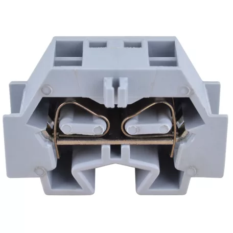 Tracon 690V 32A 0.08-4 mm2 2P TSKD4D Mini rugós ipari sorozatkapocs, csavarral rögzíthető, szürke 5997374207942
