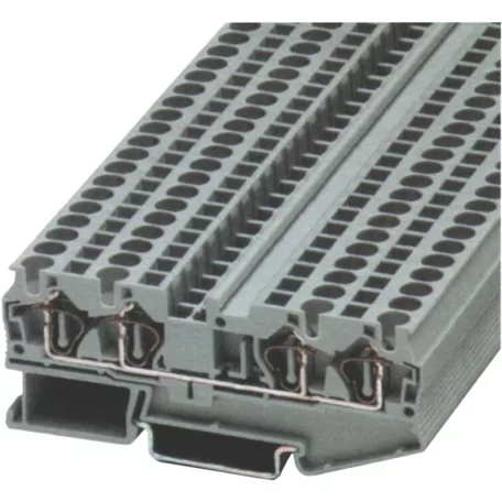Tracon 0,14-1,5mm2, 500VAC, 17,5A TSKB1/4 Négykapcsos ipari sorozatkapocs, rugós, sínre, szürke 5997374144094