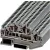 Tracon 0,14-1,5mm2, 500VAC, 17,5A TSKB1/EK Emeletes ipari sorozatkapocs, rugós, sínre, kék 5997374144124
