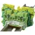 Tracon 0,2-2,5mm2, 31A TSKB2JD/3 Háromkapcsos védővezető sorozatk., rugós, sínre, zöld/sárga 5997374144230