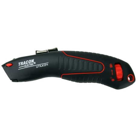 Tracon L=175mm, D=41mm, W=27mm, d=19mm UTILK04 Trapéz pengés kés, alu markolat gumibetéttel, SK4 T-penge 5997374219051