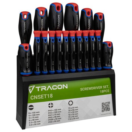 Tracon 18pcs CNSET18 Csavarhúzó szett 5997374187305