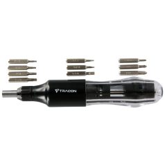   Tracon 168mm, 10 bit APCS10 Precíziós racsnis csavarhúzó beépített cserélhető fejekkel 5997374232142