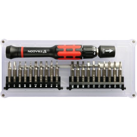 Tracon 20 bit PCS22 Precíziós racsnis csavarhúzó készlet 5997374232555