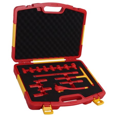 Tracon 1000V, CrV, 8-22mm, 4-8mm DSET16 16 db-os 1000V-ra szig. racsnis imbusz és dugókulcs készlet 5997374234085