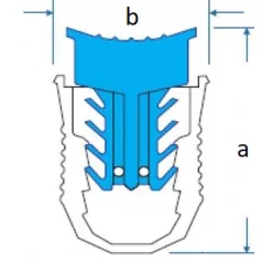 Tracon 30,5×21mm MP1 Mérőóra plomba 5997374221214