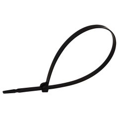  Tracon 208×3,6mm, D=2-50mm, PA6.6 TU208 UV-álló fémnyelves kábelkötegelő, fekete 5997374104791