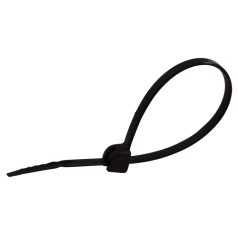   Tracon 281×3,6mm, D=2-76mm, PA6.6 TU281 UV-álló fémnyelves kábelkötegelő, fekete 5997374104807