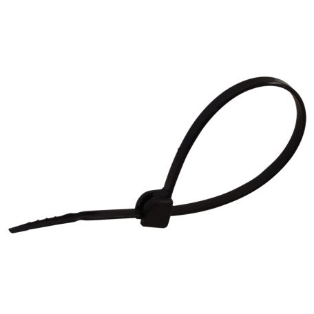Tracon 360×4,8mm, D=3,5-102mm, PA6.6 TU360 UV-álló fémnyelves kábelkötegelő, fekete 5997374106993