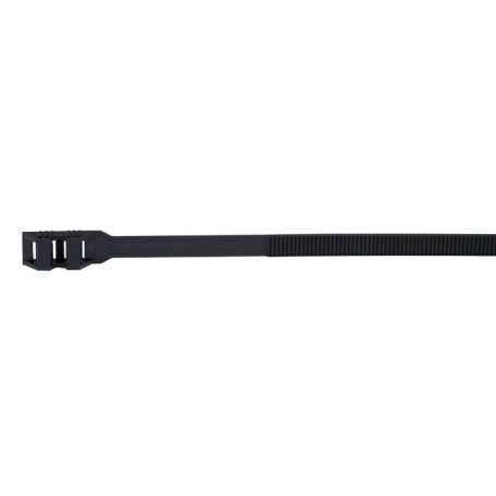 Tracon 180×9mm, D=5-45mm, PA12 180-12 PA12 kábelkötegelő, UV-álló, fekete 5997374100335