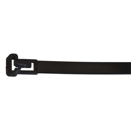 Tracon 250×7.6mm, D=10-65mm, PA 6.6 261-NY Nyitható kábelkötegelő, fekete 5997374123129
