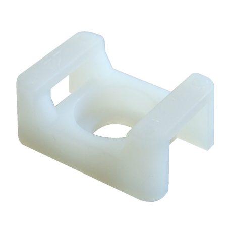 Tracon 23×16mm, d=6,3mm, PA6.6 CSTALP-2 Csavarozható, 2oldalt fűzhető kábelkötegelő talp, natúr 5997374146678