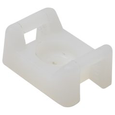   Tracon 26×16mm, d=5mm, PA6.6 CSTALP-6 Csavarozható, 2oldalt fűzhetőkábelkötegelő talp, natúr 5997374220408
