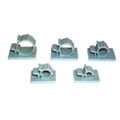   Tracon d=7-8mm, PA6.6 TKCR-0708 Kábel- és csőrögzítő, nyitható, öntapadós, világosszürke 5997374146746