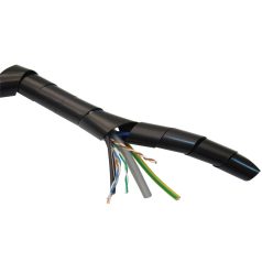   Tracon dmin-dmax=12-50mm, PE KSPI-8F Vezetékösszefogó szalagspirál, fekete 5997374112109