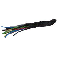   Tracon dmin-dmax=9,5-25,4mm, PET TKH-016 Műanyag kábelharisnya, halogénmentes poliészter, fekete 5997374160445