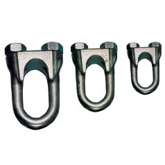   Tracon d=4,5-7mm, M5 U06 Sodronyszorító bilincs, U profil, acél+temperált öntvény 5997374108102