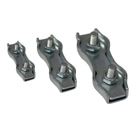 Tracon d=6mm, M6 BSZ2-6 Sodronyszorító bilincs, dupla, acél 5997374108584
