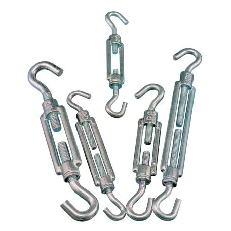 Tracon 6×60mm, 1050N FHH660 Sodrony-és huzalfeszítő horog-horog, acél+temperált öntvény 5997374128582
