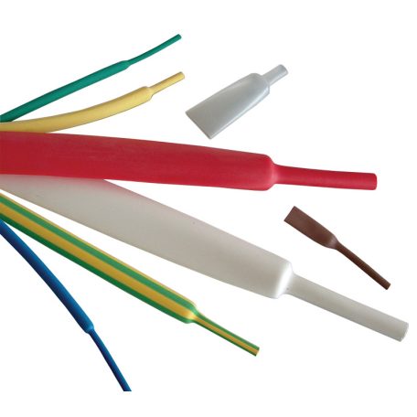 Tracon 2,4/1,2mm, POLIOLEFIN ZS024 Zsugorcső, vékonyfalú, 2:1 zsugorodás, fekete 5997374105668