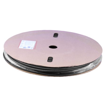 Tracon 4,8/1,6mm, POLIOLEFIN ZSVR48-D Zsugorcső, vékonyfalú, 3:1zsugorodás, gyantás, fekete, dobon 5997374214247