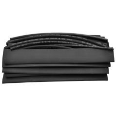   Tracon 15×150mm, POLIOLEFIN ZSBB-SET Zsugorcső készlet, vékonyfalú,2:1 zsugorodás, fekete 5997374212076