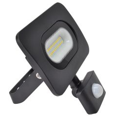   Tracon 220-240V,10W,4000K,IP65, 800lm,120°, 10s-7min, 3-10m, EEI=G RSMDLM10H SMD fényvető mozgásérzékelővel, fekete 5997374220880