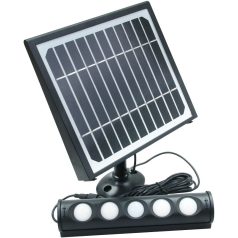   Tracon 8W, 4000 K, 700 lm, IP65, 3,7 V 4000 mAh LSFLSP8W Napelemes LED spot fényvető mozgásérzékelővel 5997374225540