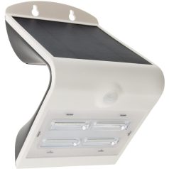   Tracon 3,2 W, 4000 K, 400 lm, IP65, 3,7 V, 2 Ah LSLBW3W Napelemes LED fali világítótest mozgásérzékelővel, fehér 5997374222068