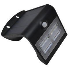   Tracon 3,2 W, 4000 K, 400 lm, IP65, 3,7 V, 2 Ah LSLBB3W Napelemes LED fali világítótest mozgásérzékelővel, fekete 5997374222044