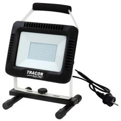   Tracon 220-240 VAC, 30W, 2400lm, IP65, 4000K, EEI=G RSMDAW30W Hordozható LED szerelő fényvető 5997374215893