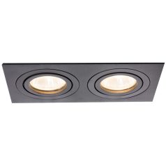   Tracon 173x93x24mm SPND2B Süllyesztett spot lámpatest, négyzetes, dönthető, fekete 5997374228954