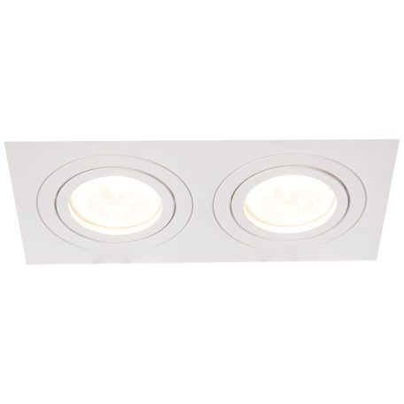 Tracon 173x93x24mm SPND2W Süllyesztett spot lámpatest, négyzetes, dönthető, fehér 5997374228961