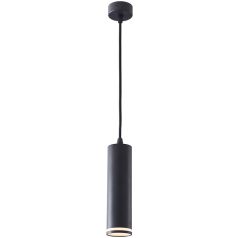   Tracon 100-240VAC, 50Hz, 1xGU10, max.35W SPGU10LPB Függesztett spot lámpatest, fekete 5997374228671