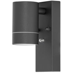   Tracon 100-240VAC, 50Hz, 1xGU10, max.35W, 30lux, IP44 SPGU10IPFA1A Oldalfali spot lámpatest alkonykapcsolóval, kültéri,antracit 5997374127202