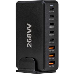   Tracon 3 USB A, 5 USB-C, 268W USB3A5C USB állomás 5997374236812