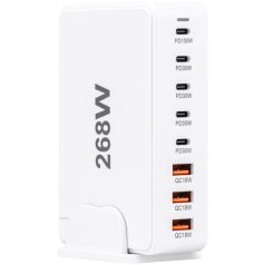   Tracon 3 USB A, 5 USB-C, 268W USB3A5CW USB állomás, fehér 5997374238632