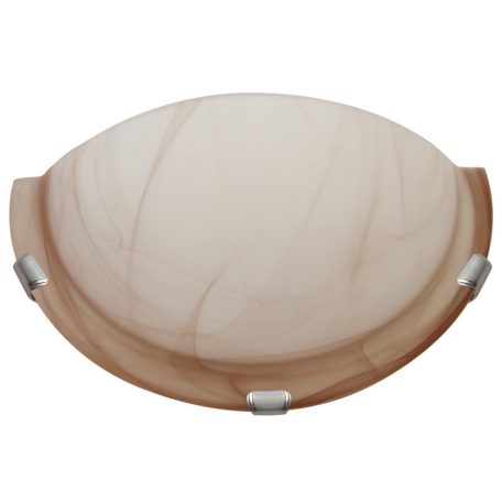 Tracon 230V, 50Hz, E27, max.1×60W, D=300 mm UFO-F-B Üveg oldalfali fél UFO lámpatest, bézs 5997374176507
