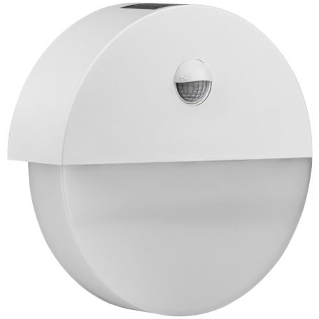 Tracon 230VAC, 10W, 140°, 2-9m, 10s-5m, 4500K , IP54, 700lm, EEI=G SLKK10W Mozgásérzékelős kerek fali lámpatest, fehér 5997374124010