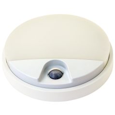   Tracon 230VAC, 15W, 140°, 2-9m, 10s-5m, 4500K , IP54, 1100lm, EEI=G SLK15W Mozgásérzékelős kerek fali lámpatest 5997374220057