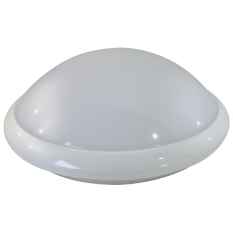 Tracon 230VAC,16W,5,8GHz,360°,1-8m,10s-12mn,4500K,IP44,1285lm,EEI=G MFM02 Műanyag védett beltéri fali LED lámpatest mozgásérzékelővel 5997374189989