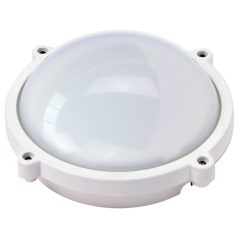   Tracon 230 VAC, 50 Hz, 8 W, 710 lm, 4000 K, IP65, EEI=F LHIPK8W Védett, műanyag házas LED hajólámpa, kerek forma 5997374220446